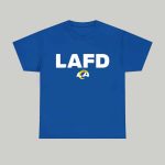 Cooper Kupp Wearing Lafd LA Rams Shirt