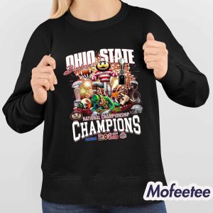 Ohio State National Championship 2025 Team Mascot Shirt 4