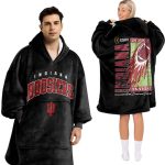 Hoosiers Football Unisex Blanket Hoodie