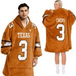 Longhorns Ewers 3 Football Unisex Blanket Hoodie