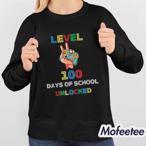 Level 100 Days Of School Unlocked Shirt 4