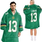 Notre Dame Football Blanket Hoodie