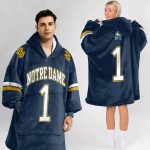 Notre Dame Football Unisex Blanket Hoodie