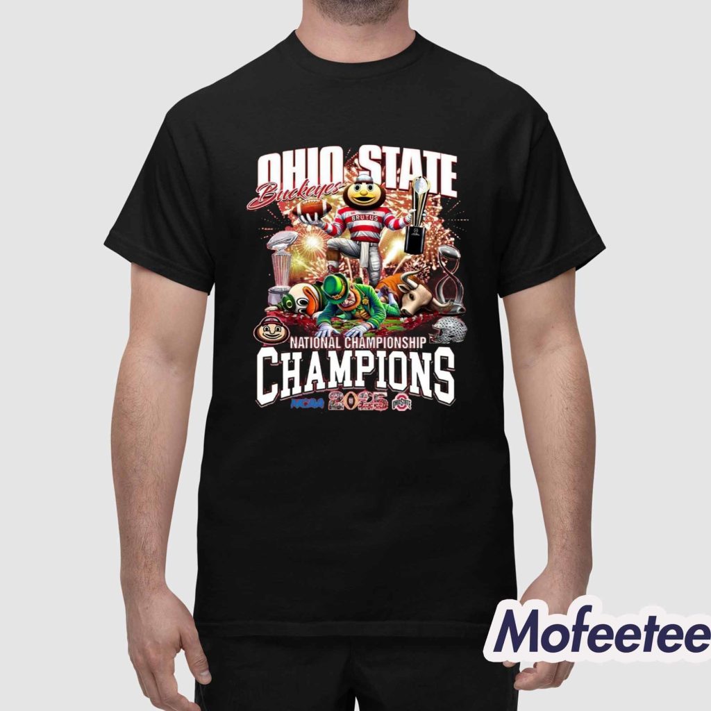 Ohio State National Championship 2025 Team Mascot Shirt 1 Ohio State National Championship 2025 Team Mascot Shirt 1