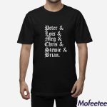 Stephen Peter Lois Meg Chris Stewie Brian Shirt