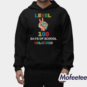 Level 100 Days Of School Unlocked Shirt 2