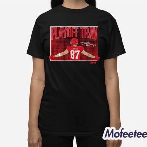 Travis Kelce Charcoal Playoff Shirt 2 Travis Kelce Charcoal Playoff Shirt 3
