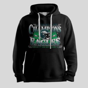 Eagles Football Super Bowl LIX 2025 Champions Unisex Hoodie 2