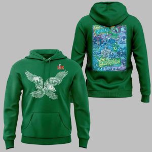Eagles From Brazil To Bourbon Street Super Bowl LIX 2025 Hoodie 1