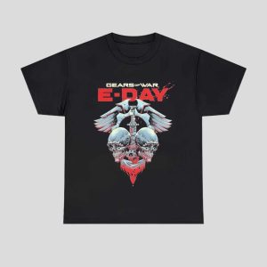 Gears Of War Brotherhood Luke Preece Skulls Sword Shirt 1