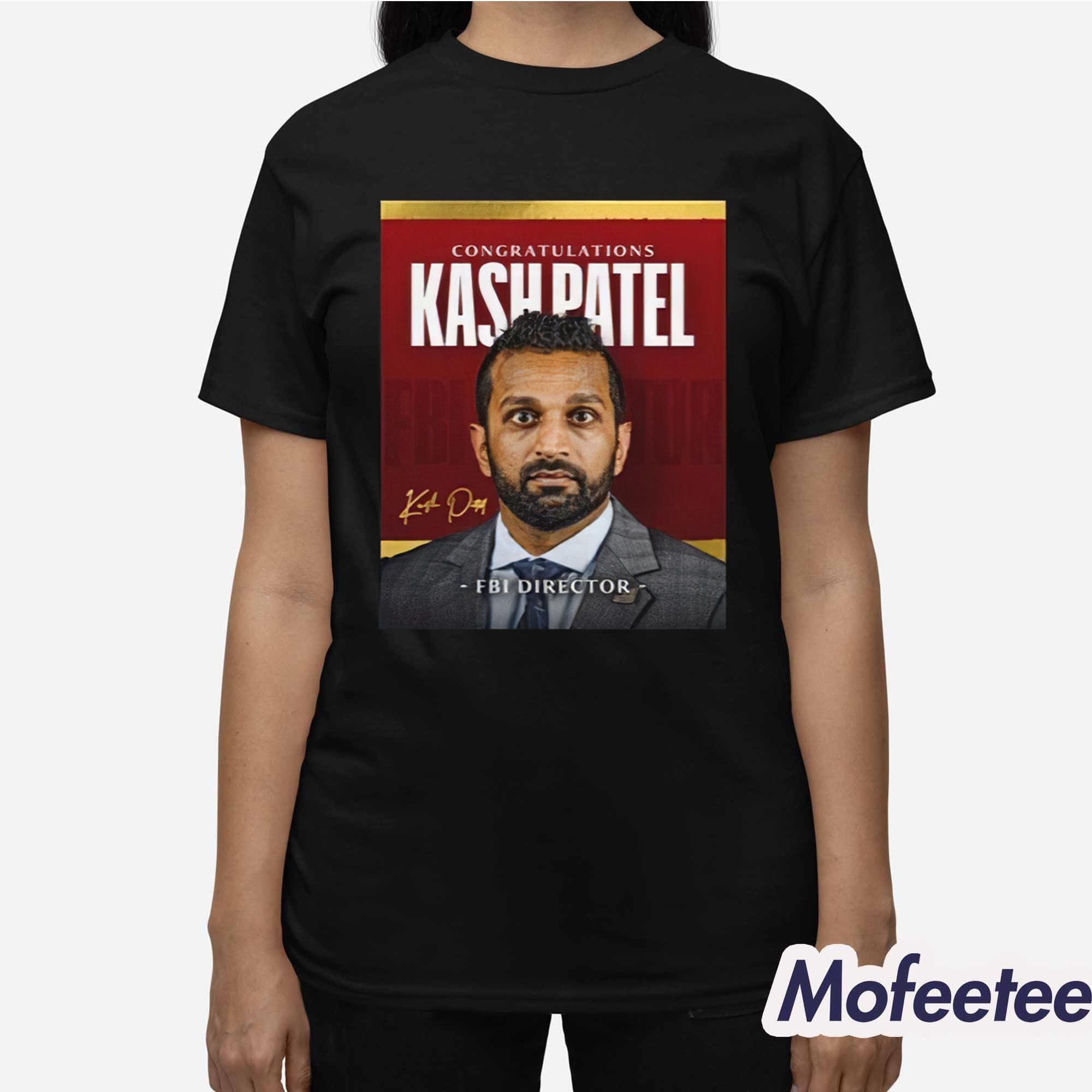Congratulations Fbi Director Kash Patel Shirt Congratulations Fbi Director Kash Patel Shirt