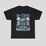 Eagles 2-Time Super Bowl LIX 2017 And 2025 Champions Shirt