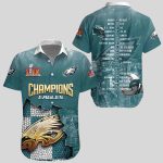 Eagles Champions Super Bowl LIX 2025 Hawaiian Shirt