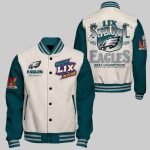 Eagles Super LIX Bowl 2025 Celebrate The Victory Varsity Jacket
