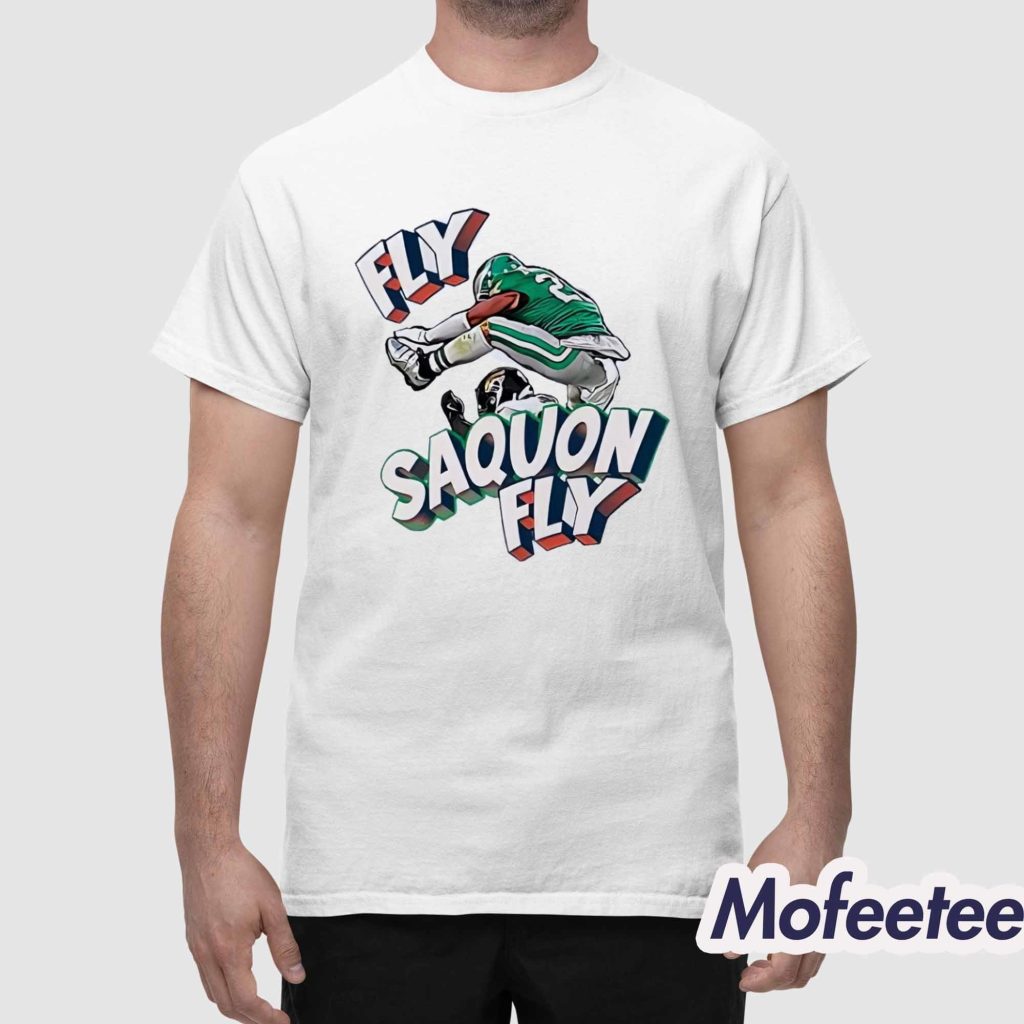 Fly Saquon Fly Eagles Football Team Shirt 1