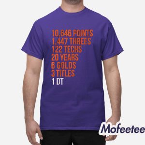 Diana Taurasi GOAT Stats Shirt 1