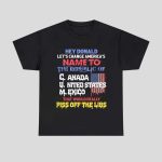 Hey Donald Let's Change America's Name To the Republic of CUM Shirt