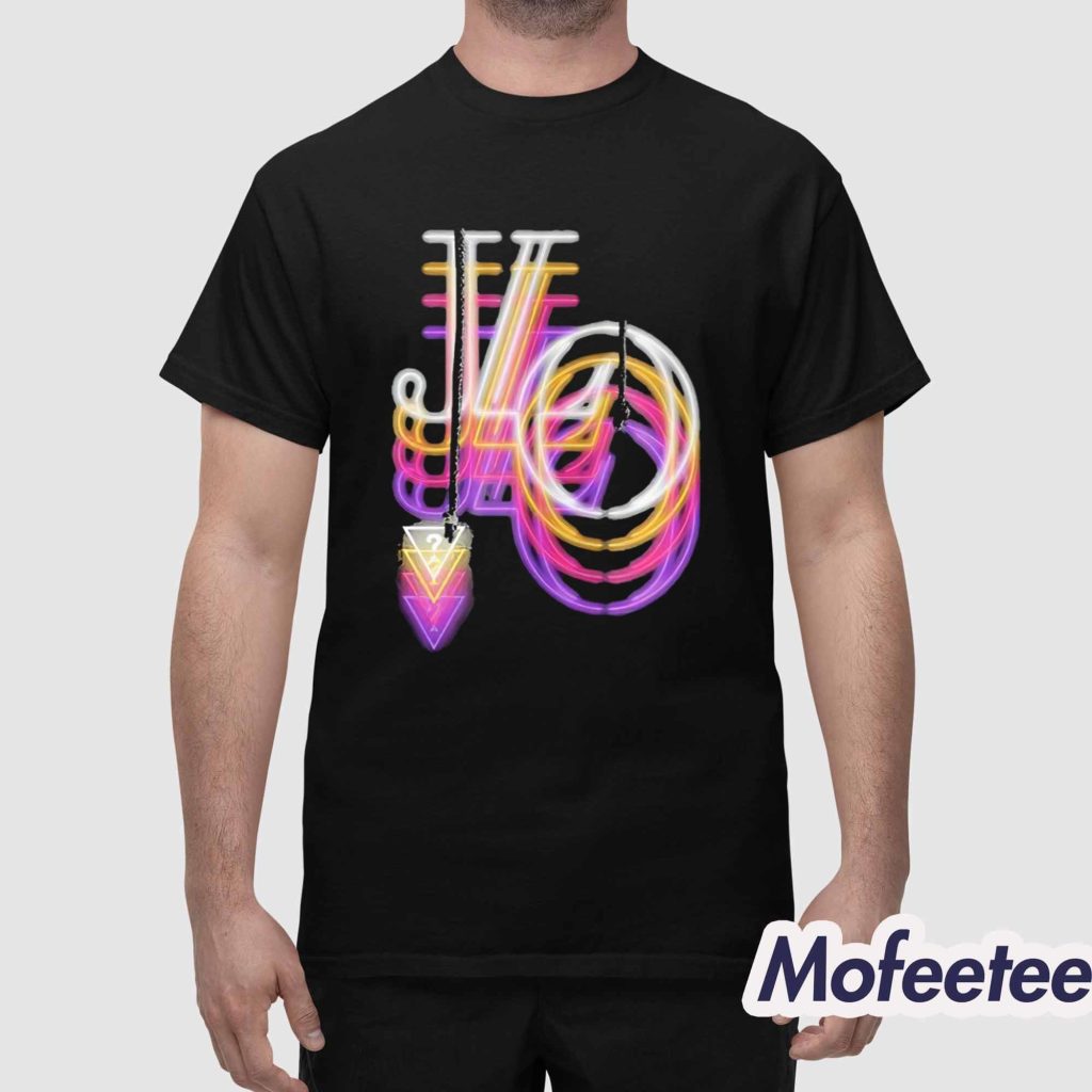 Jennifer Lopez Neon Repeater Shirt 1