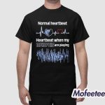 Normal Heartbeat Heartbeat When My Memphis Grizzlies Are Playing Shirt