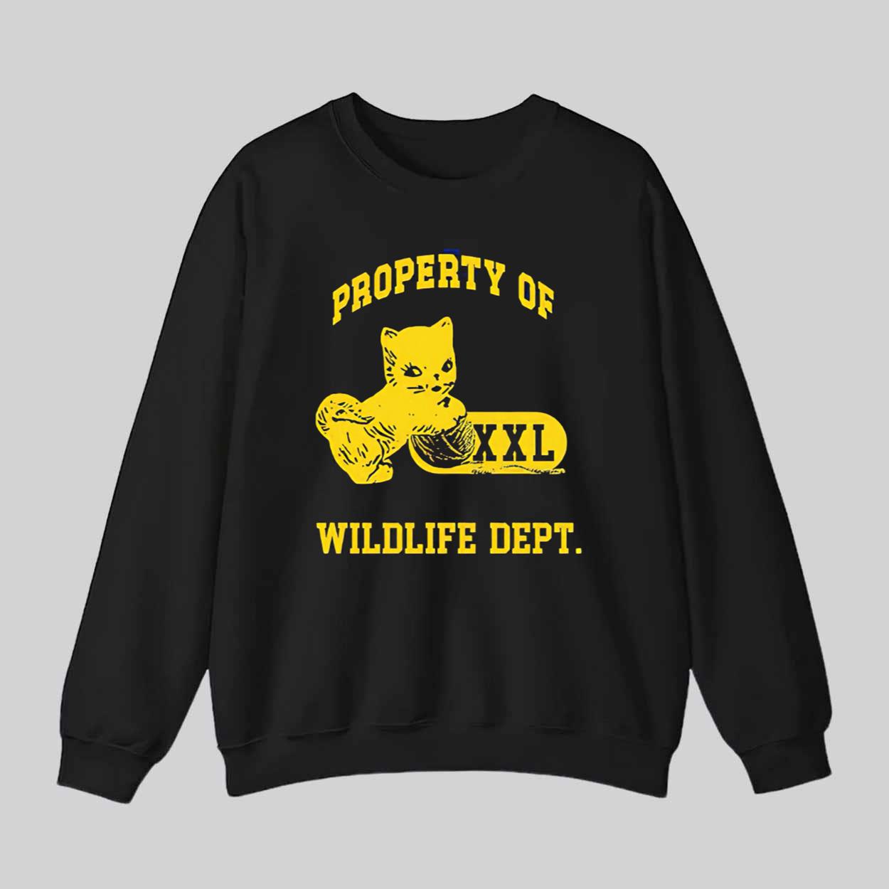 Property Of Wildlife Department Cat Shirt Property Of Wildlife Department Cat Shirt
