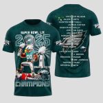 Super Bowl LIX 2025 Champions Eagles Shirt