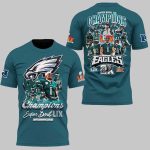 Super Bowl LIX Champions 2025 Eagles 2X Shirt
