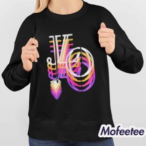 Jennifer Lopez Neon Repeater Shirt 4