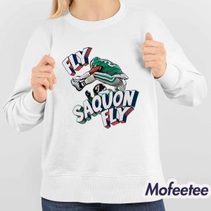 Fly Saquon Fly Eagles Football Team Shirt 4