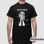 Elon Musk Wearing Raptor Engine Shirt