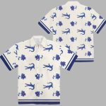 Lochlan Ratliff The White Lotus Crocodile Flower Hawaiian Shirt