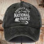 Protect Our National Parks Print Hat Cap