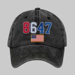 Retro 86 47 Print Hat Cap