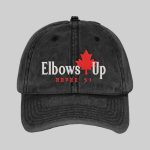 Retro Elbows Up Never 51 Canada Printed Baseball Hat