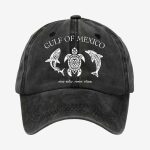 Retro Gulf Of Mexico Stay Salty Resist Often Printed Baseball Hat