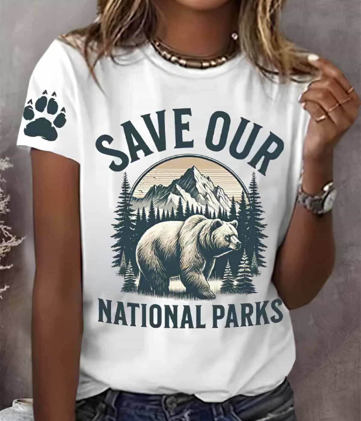 Women’s Protect Our National Parks Print Shirt Women’s Protect Our National Parks Print Shirt