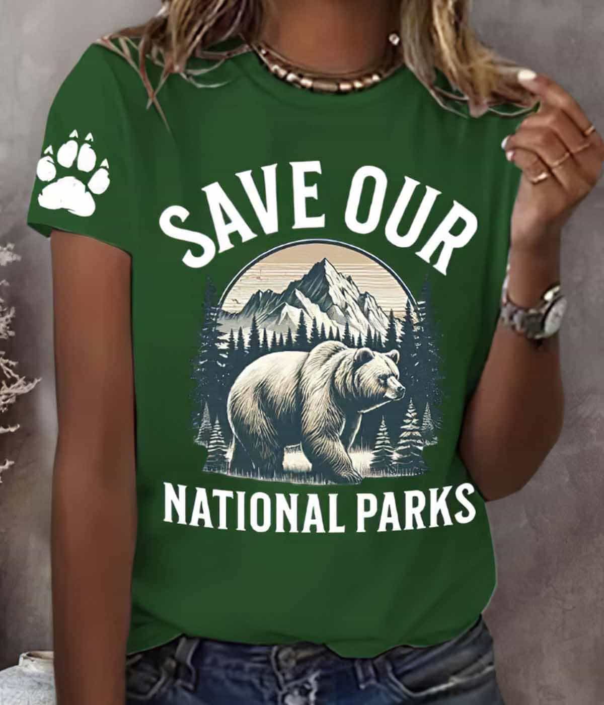 Women’s Protect Our National Parks Print Shirt Women’s Protect Our National Parks Print Shirt