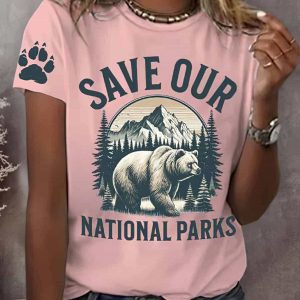 Women's Protect Our National Parks Print Shirt 3 Womens Protect Our National Parks Print Shirt 4
