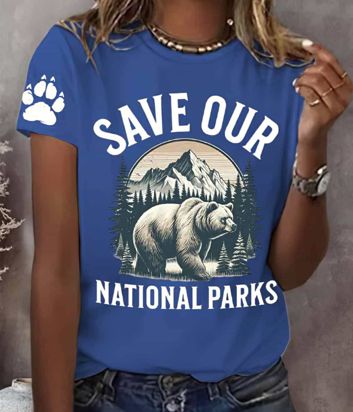 Women’s Protect Our National Parks Print Shirt Women’s Protect Our National Parks Print Shirt