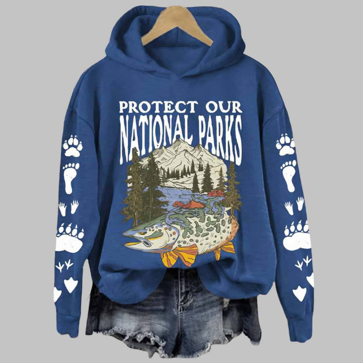 Women’s Protect Our National Parks Printed Hoodie Women’s Protect Our National Parks Printed Hoodie