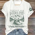 Women's Protect Our National Parks Printed Shirt