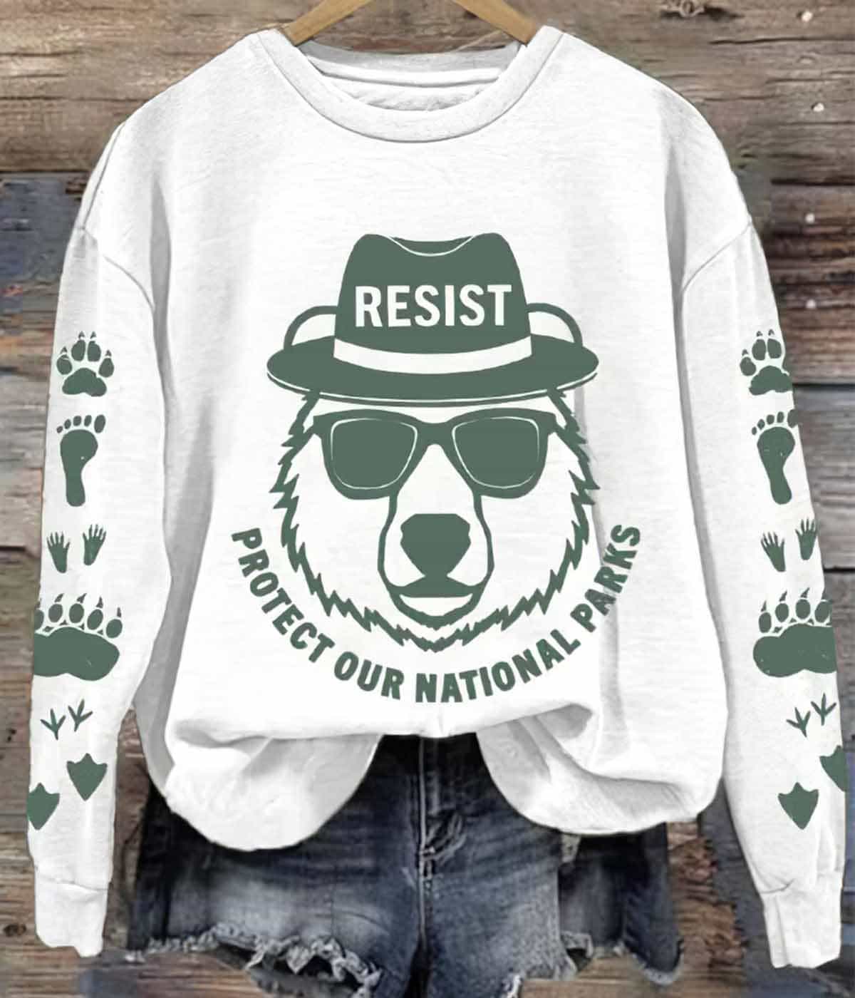 Womens Protect Our National Parks Printed Sweatshirt 1 Womens Protect Our National Parks Printed Sweatshirt 1