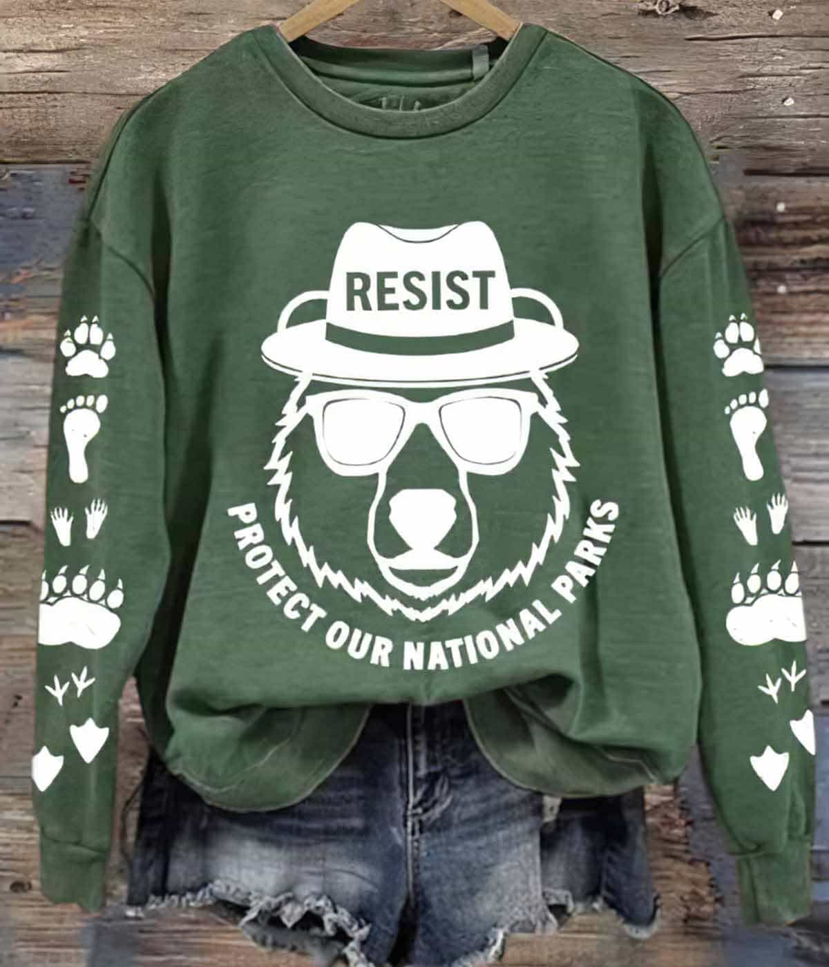 Women’s Protect Our National Parks Printed Sweatshirt Women’s Protect Our National Parks Printed Sweatshirt