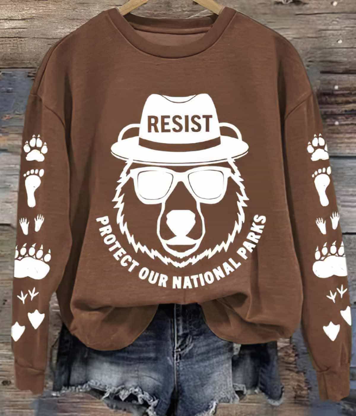 Women’s Protect Our National Parks Printed Sweatshirt Women’s Protect Our National Parks Printed Sweatshirt