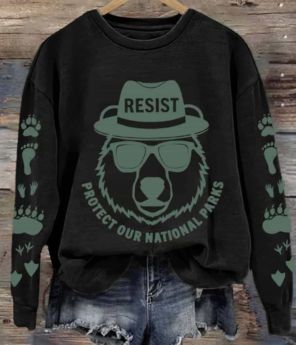 Women’s Protect Our National Parks Printed Sweatshirt Women’s Protect Our National Parks Printed Sweatshirt