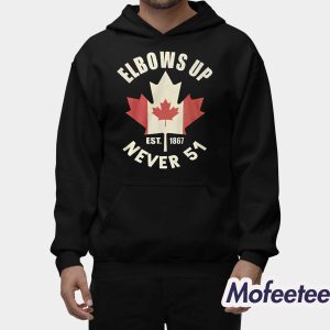 Elbows Up Est 1867 Never 51 Shirt 2