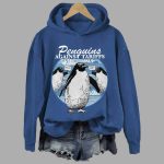 Women's Penguins Against Tariffs Print Hoodie