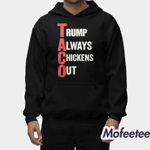 Trump Always Chickens Out Taco Shirt 2