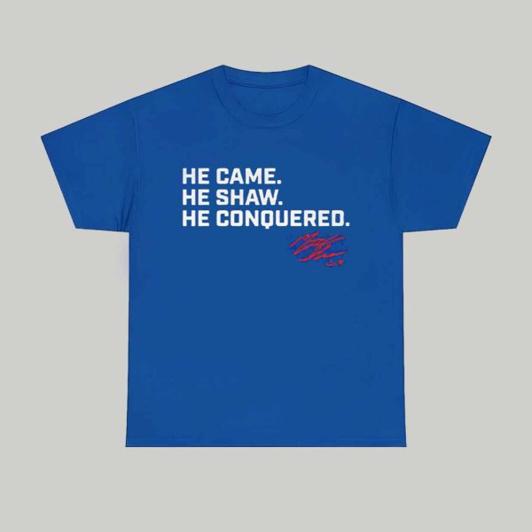 Chicago Baseball Matt Shaw He Came He Shaw He Conquered Shirt