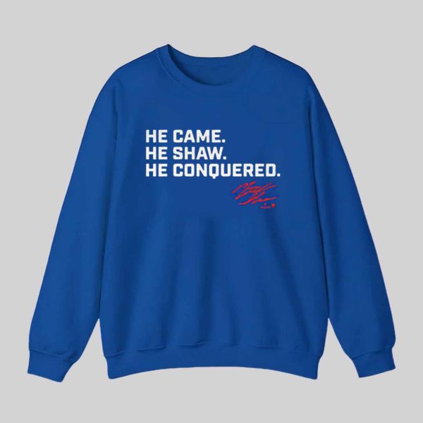 Chicago Baseball Matt Shaw He Came He Shaw He Conquered Shirt