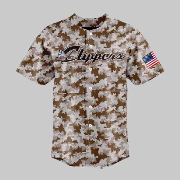 Clippers OT Sports 2025 Special Camo Baseball Jersey